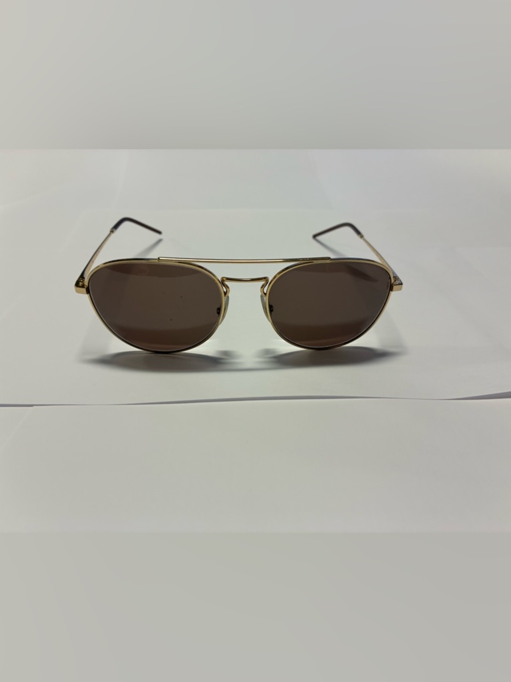 Ray-Ban Gold Frame eyeglasses with Brown Lenses